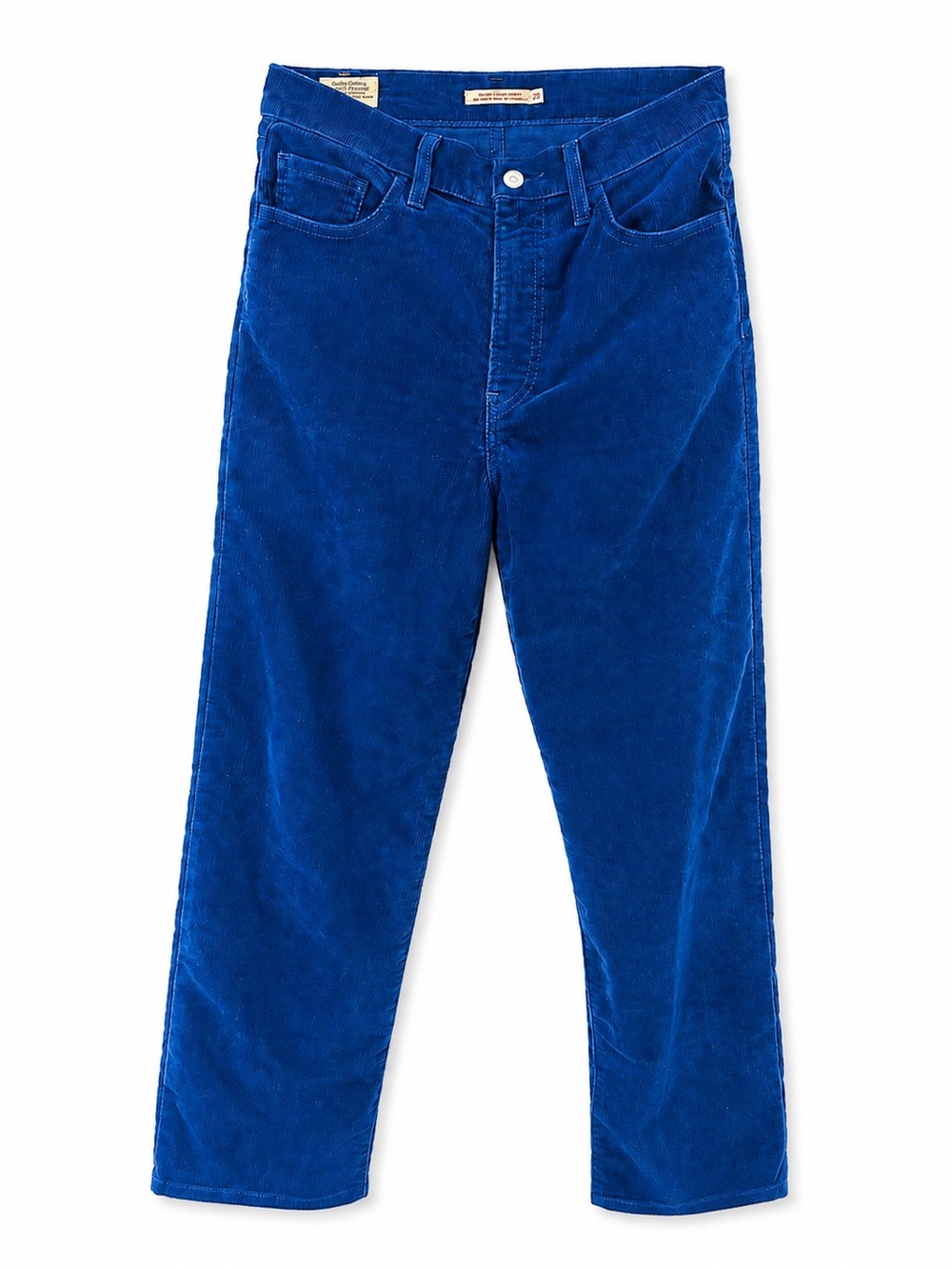 Levi’s Premium Ribcage Straight Ankle Corduroy Pants Blue Size 28